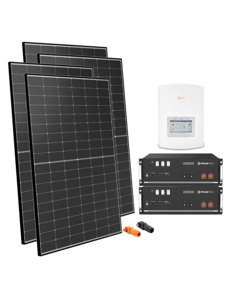 Serie Pro: vendita online Kit fotovoltaico monofase 3600W inverter Solis 3.6kW litio Pylontech 9.6kWh Serie Pro: vendita online Kit fotovoltaico monofase 3600W inverter Solis 3.6kW litio Pylontech 9.6kWh