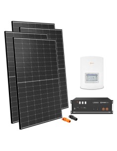 Single-phase photovoltaic kit 5400W inverter Solis 5kW lithium Pylontech 4.8kWh