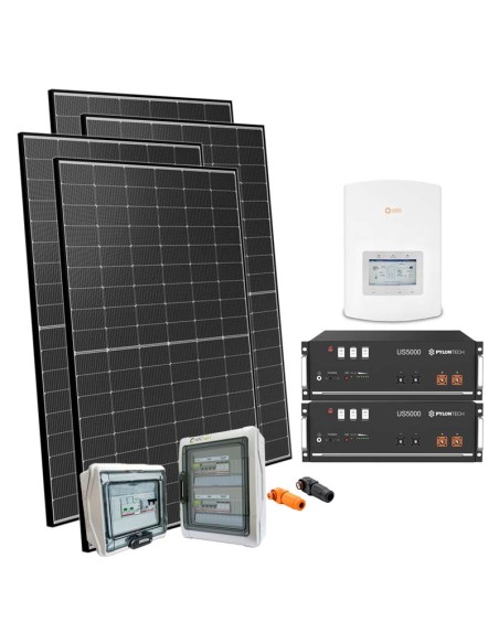 Photovoltaik-Kit 4500W PLUS Wechselrichter Solis 4.6kW Lithium Pylontech 9.6kWh