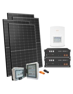 Photovoltaik-Kit 5400W PLUS Wechselrichter Solis 5kW Lithium Pylontech 9.6kWh