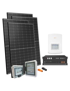 Serie Plus: vendita online Kit fotovoltaico monofase 6300W PLUS inverter Solis 6kW litio Pylontech 4.8kWh