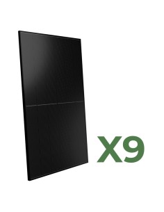 Set of 9 bifacial photovoltaic solar panels 500W tot. 4500W mono Peimar