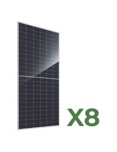 Set pannelli fotovoltaici: vendita online Set di 8 Pannelli solari fotovoltaici bifacciali 600W tot. 4800W mono JA Solar