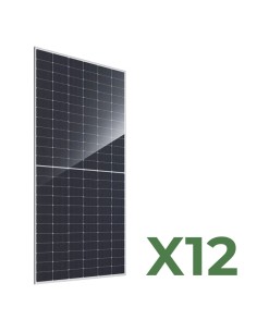 Set pannelli fotovoltaici: vendita online Set di 12 Pannelli solari fotovoltaici bifacciali 600W tot. 7200W mono JA Solar