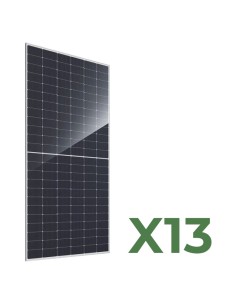 Set 13 doppelseitigen Photovoltaik-Solarmodulen 600W tot. 7800W mono JA Solar