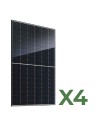 Set pannelli fotovoltaici: vendita online Set di 4 Pannelli solari fotovoltaici bifacciali 520W tot. 2080W mono JA Solar
