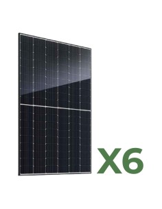 Set mit 6 doppelseitigen Photovoltaik-Solarmodulen 520W tot. 3120W mono JA Solar