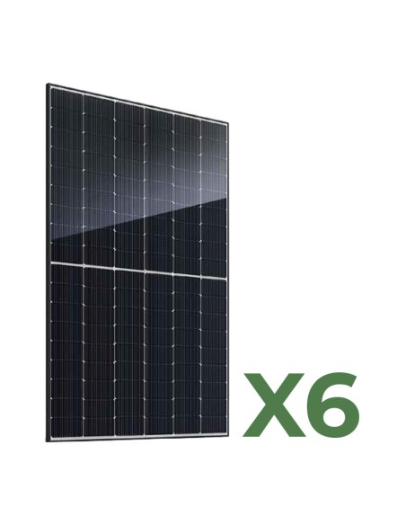 Set pannelli fotovoltaici: vendita online Set di 6 Pannelli solari fotovoltaici bifacciali 520W tot. 3120W mono JA Solar
