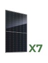 Set pannelli fotovoltaici: vendita online Set di 7 Pannelli solari fotovoltaici bifacciali 520W tot. 3640W mono JA Solar