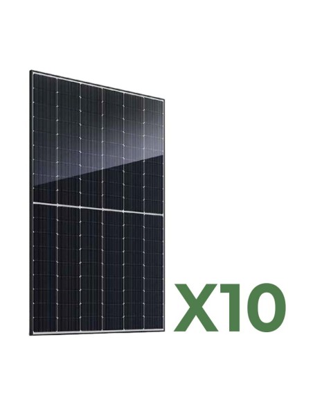 Set 10 doppelseitigen Photovoltaik-Solarmodulen 520W tot. 5200W mono JA Solar