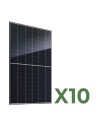 Set pannelli fotovoltaici: vendita online Set di 10 Pannelli solari fotovoltaici bifacciali 520W tot. 5200W mono JA Solar