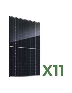 Set de 11 paneles solares fotovoltaicos bifacial 520W tot. 5720W mono JA Solar