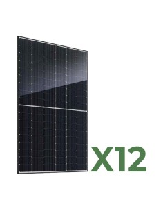 Set 12 doppelseitigen Photovoltaik-Solarmodulen 520W tot. 6240W mono JA Solar