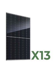 Set 13 panneaux solaires photovoltaïques biface 520W tot. 6760W mono JA Solar