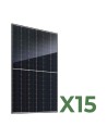 Set pannelli fotovoltaici: vendita online Set di 15 Pannelli solari fotovoltaici bifacciali 520W tot. 7800W mono JA Solar
