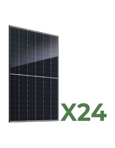 Set 24 panneaux solaires photovoltaïques biface 520W tot. 12480W mono JA Solar