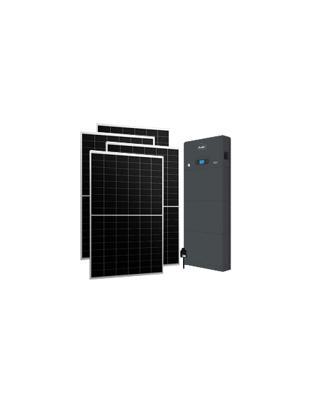 Kit fotovoltaico monofásico 3255W inversor Zucchetti 3kW batería litio 5.12kWh