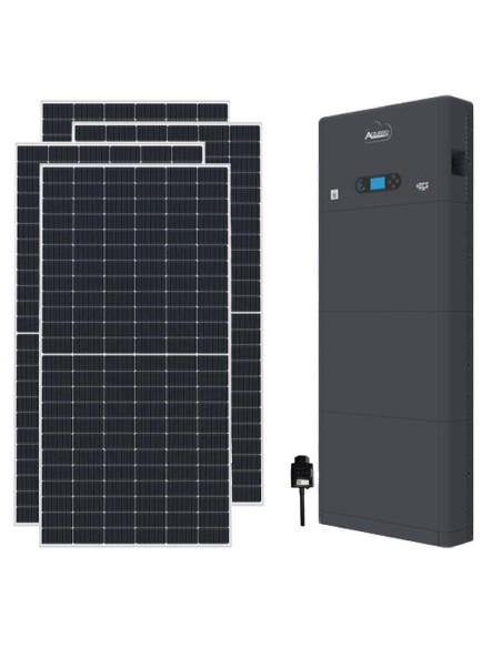 Serie Pro: vendita online Kit fotovoltaico monofase 4095W inverter Zucchetti 3.6kW accumulo litio 5.12kWh