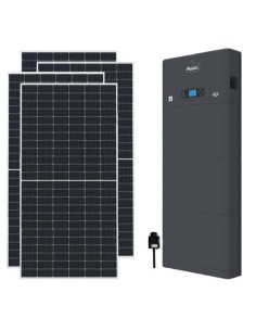 Kit fotovoltaico monofásico 5850W inversor Zucchetti 5kW batería litio 5.12kWh