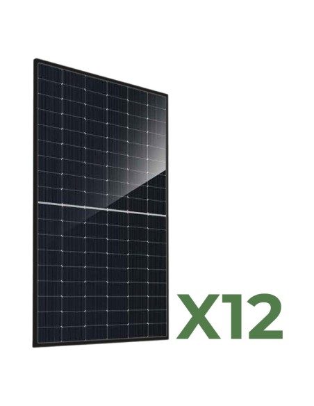 Set de 12 paneles solares fotovoltaicos bifacial 460W tot. 5520W mono JA Solar