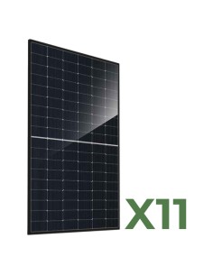 Set mit 11 doppelseitigen Photovoltaik-Solarmodulen 460W tot. 5060W mono JA Solar