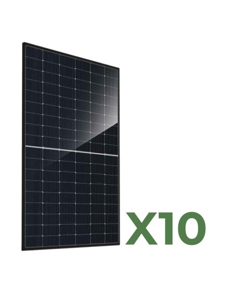 Set de 10 paneles solares fotovoltaicos bifacial 460W tot. 4600W mono JA Solar