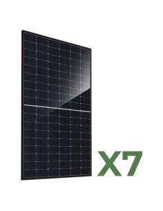 Set 7 panneaux solaires photovoltaïques biface 460W tot. 3220W mono JA Solar