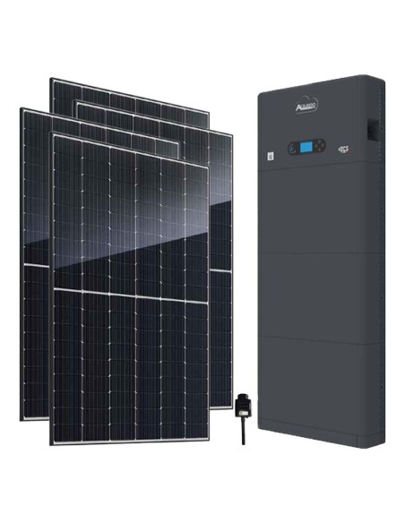 Single-phase photovoltaic kit 4680W Zucchetti inverter 4kW lithium 15.36kWh