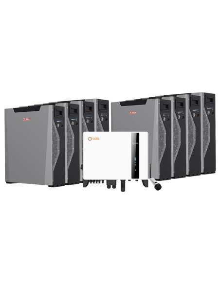 Solis con batterie Weco: vendita online Sistema di accumulo trifase inverter ibrido Solis 10kW litio Weco 5k3 XP 42.9kWh Solis con batterie Weco: vendita online Sistema di accumulo trifase inverter ibrido Solis 10kW litio Weco 5k3 XP 42.9kWh
