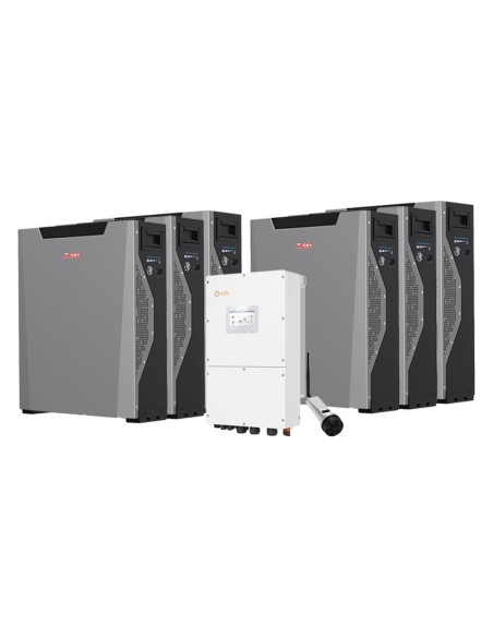 Système d'accumulation triphasé onduleur Solis 30kW lithium Weco 5k3 XP 32.2kWh Système d'accumulation triphasé onduleur Solis 30kW lithium Weco 5k3 XP 32.2kWh