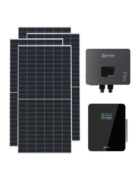 Kit Fotovoltaico Monofásico 7020W Renon Power 6kW Litio Xcellent 5.12kWh Kit Fotovoltaico Monofásico 7020W Renon Power 6kW Litio Xcellent 5.12kWh