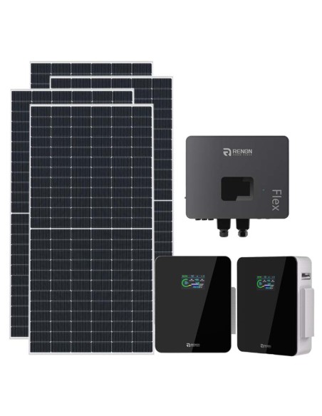 Kit Fotovoltaico Monofásico 7020W Renon Power 6kW Litio Xcellent 10.24kWh Kit Fotovoltaico Monofásico 7020W Renon Power 6kW Litio Xcellent 10.24kWh