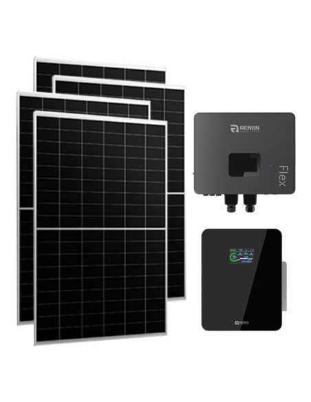 Kit photovoltaïque monophasé 6510W Renon Power 6kW lithium Xcellent 5.12kWh Kit photovoltaïque monophasé 6510W Renon Power 6kW lithium Xcellent 5.12kWh