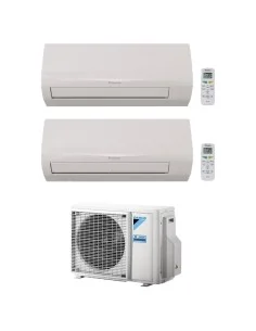 Daikin Sensira Wi-Fi 7000 + 7000 BTU Dual-Split-Klimaanlage mit 4kW Außengerät Inverter R32 A++/A+