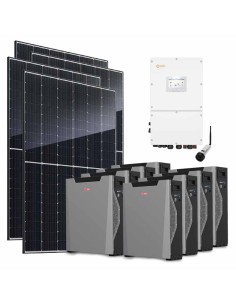Kit fotovoltaico trifásico 50960W inversor Solis 50kW litio 42.96kWh Weco 5k3 XP