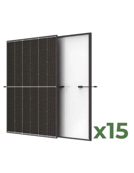 Set de 15 panneaux photovoltaïques 510W total 7650W mono TRINASOLAR Vertex S+