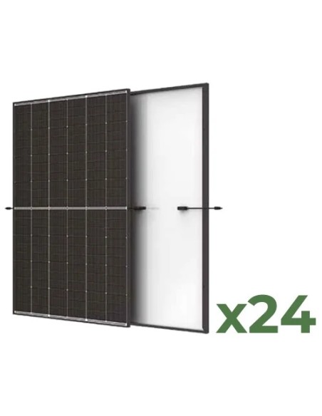 Set de 24 panneaux photovoltaïques 510W total 12240W mono TRINASOLAR Vertex S+