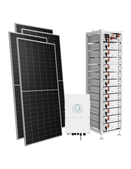 Kit fotovoltaico trifásico 20230W inversor 20kW DEYE litio BOS-GM 30.72kWh