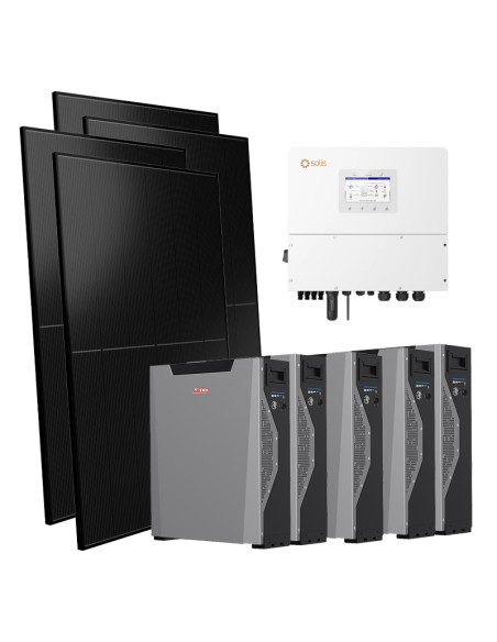 Three-phase photovoltaic kit 15000W Solis inverter 15kW lithium 26.8kWh Weco