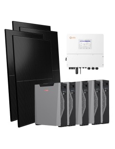 Kit photovoltaïque triphasé 20000W onduleur Solis 20kW cumul 26.8kWh Weco 5k3 XP
