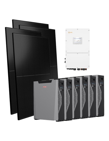 Dreiphasiges Photovoltaik-Kit 30000W Wechselrichter Solis 30kW Akku 32.2kWh Weco