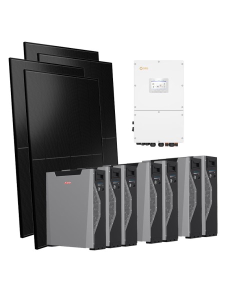 Dreiphasiges Photovoltaik-Kit 50000W Wechselrichter Solis 50kW Akku 48.3kWh Weco