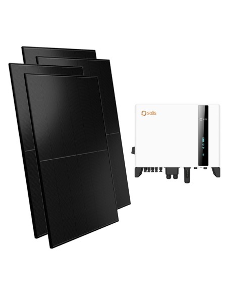 Kit fotovoltaico trifásico 10000W Inversor Solis 10kW para acumulación