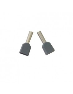 Puntalini - Terminali a bussola doppio da 4mm Blister da 100Pz
