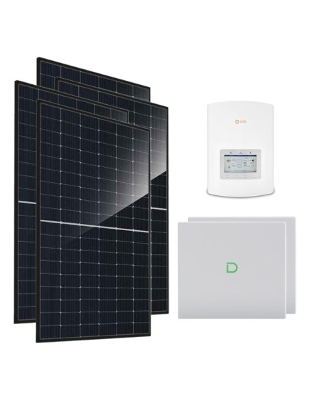 Kit fotovoltaico monofásico 6440W Solis 6kW litio Dyness Powerbox G2 20.48kWh Kit fotovoltaico monofásico 6440W Solis 6kW litio Dyness Powerbox G2 20.48kWh
