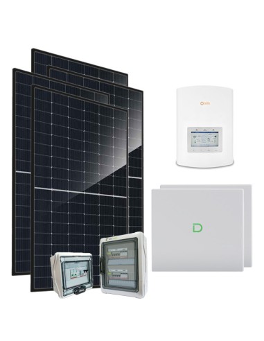Kit fotovoltaico monofásico 6440W PLUS Solis 6kW Dyness Powerbox G2 20.48kWh