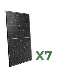 Set mit 7 doppelseitigen Photovoltaik-Solarmodulen 500W tot. 3500W mono Peimar Schwarzem Rahmen