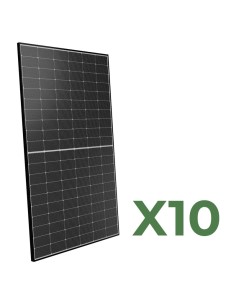 Set of 10 bifacial photovoltaic solar panels 500W tot. 5000W mono Peimar Black Frame