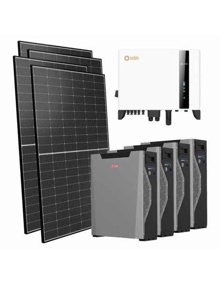 Dreiphasiges Photovoltaik-Kit 8000W Wechselrichter Solis 8kW Akku 21.48kWh Weco