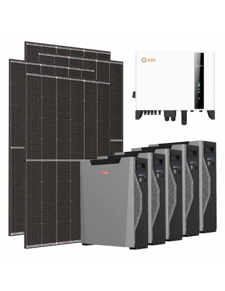 Three-phase photovoltaic kit 8100W Solis inverter 8kW lithium 26.85kWh Weco